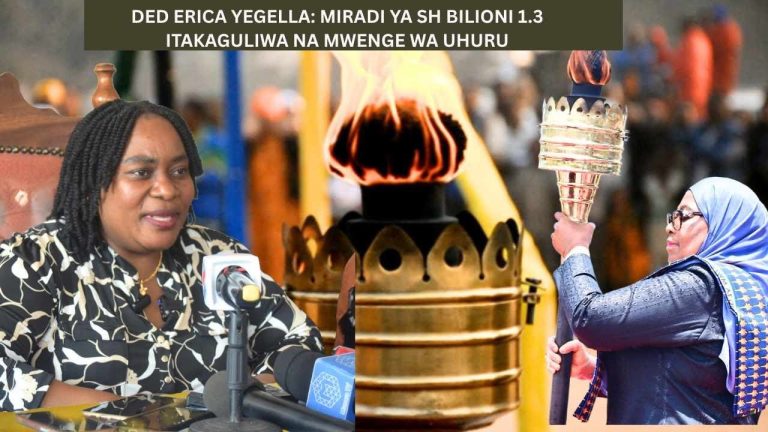 DED ERICA YEGELLA: MIRADI YA SH BILIONI 1.3 ITAKAGULIWA NA MWENGE WA UHURU