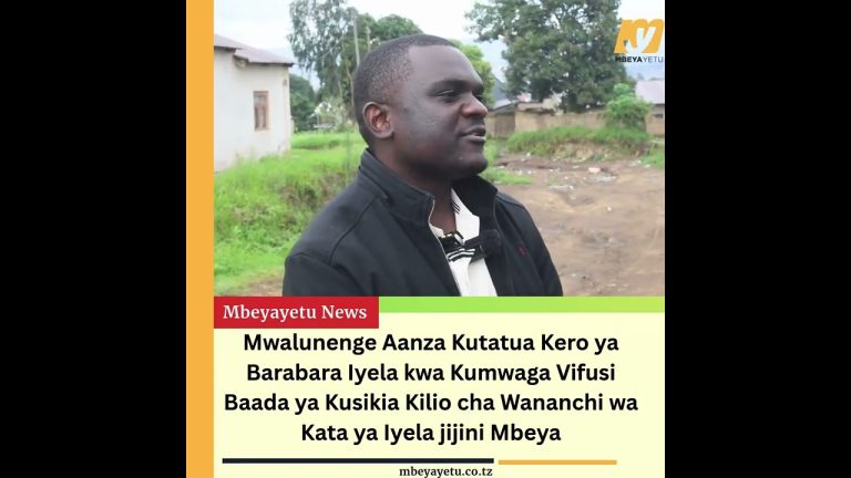 Mwalunenge Aanza Kutatua Kero ya Barabara Iyela kwa Kumwaga Vifusi